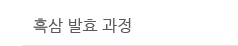 홍삼 발효 과정